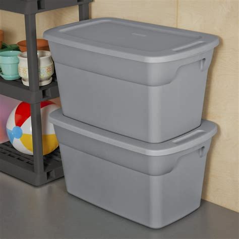 sterilite 30 gallon tote box steel case of 6|sterilite 30 gallon replacement lid.